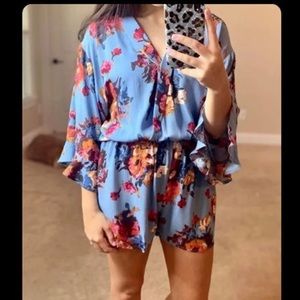 Floral pattern romper